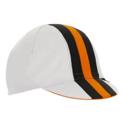 Cappellino Santini Bengal Bianco Nero Arancione -Santini st 2s460cotbeng bi 005