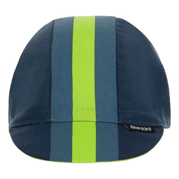 Cappellino Santini Bengal Blu Verde Fluo 2 Cappellino Santini Bengal Blu Verde Fluo - immagine 2