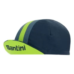 Cappellino Santini Bengal Blu Verde Fluo 8 Cappellino Santini Bengal Blu Verde Fluo -Santini st 2s460cotbeng vf 003