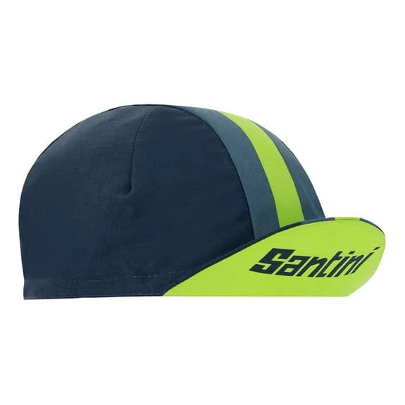 Cappellino Santini Bengal Blu Verde Fluo 6 Cappellino Santini Bengal Blu Verde Fluo - immagine 6