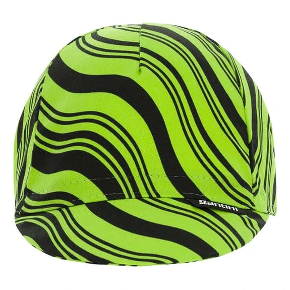 Cappellino Santini Kinetic Verde Fluo Nero 2 Cappellino Santini Kinetic Verde Fluo Nero - immagine 2