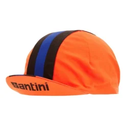 Cappellino Santini Bengal Arancio Brillante Blu -Santini st 3s460cotbeng af 005