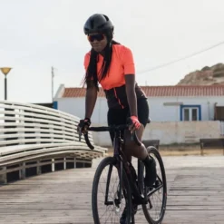 Maglia Santini Colore Riga Manica Corta Granatina Lilla Donna- Classic Fit -Santini st 3s940l75rcolorriga gn 004