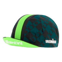 Cappellino Santini Vis Ironman Nero Verde -Santini st 9i460cotvis vf 005