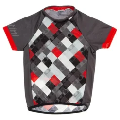 Maglia Santini Vis Ironman Manica Corta Grigio Rosso Nero Neonato