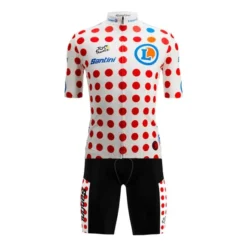 Santini Uniforme Tour De Francia 2023 Classifica Leader Mountain Fan Line