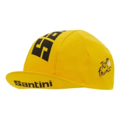 Santini Cappellino Tour De France 2022 Giallo -Santini st re460cot 2tdf gi 005