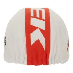Santini Cappellino Trek-Segafredo 2022 Fan Line Bianco Rosso -Santini st re460cot22ts rs 003