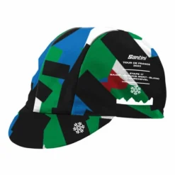 Santini Cappellino Tour De France 2023 Tappa 17 Nero Multicolor