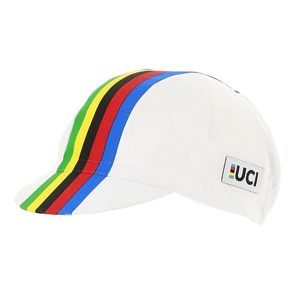 Cappellino Santini UCI World Champion 2021 Bianco 1 Cappellino Santini UCI World Champion 2021 Bianco