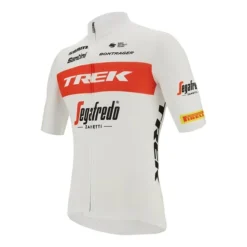 Santini Completo Trek-Segafredo 2022 Fan Line Bianco Rosso - Classic Fit -Santini st re94075c22ts rs 002