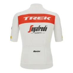 Santini Completo Trek-Segafredo 2022 Fan Line Bianco Rosso - Classic Fit -Santini st re94075c22ts rs 003