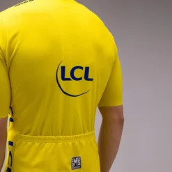 Santini Maglia Gialla Tour De France 2022 Leader Classifica Generale Fun Line Manica Corta - Classic Fit -Santini tf94075r22tdflder prs 03